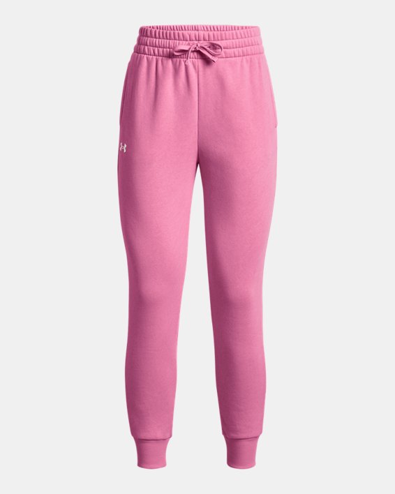 Pantalones Deportivos UA Rival Fleece para Mujer, Pink, pdpMainDesktop image number 4